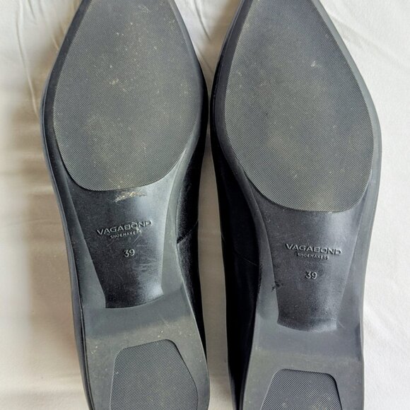 Vagabond Hermine Leather Pointed Toe Ballet Flat - Picture 7 of 8